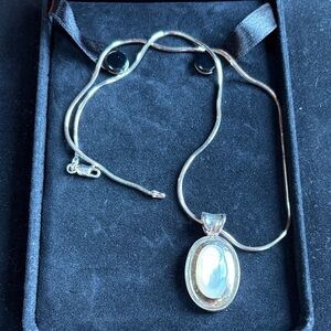 Elegant 925 Sterling Silver Pendant Necklace